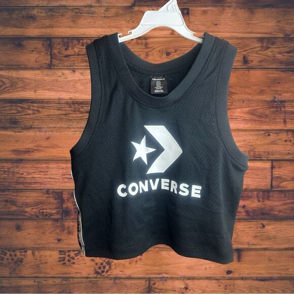 5 for $25🔥Converse Women's Stripe Track Cropped Tank Top XS - Picture 2 of 5